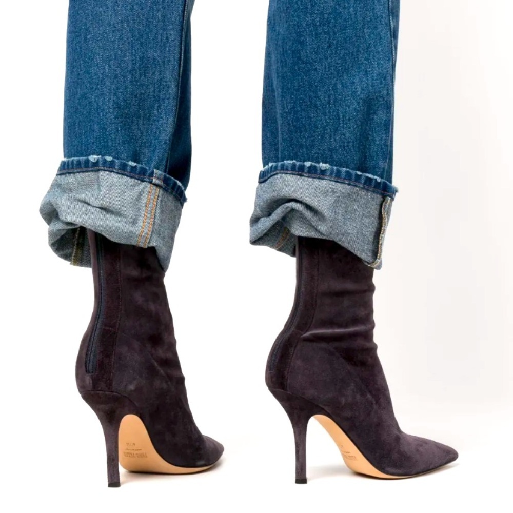 Paris Texas Suede Mama Ankle Boots boho designer suede fall revolve 800$ casual